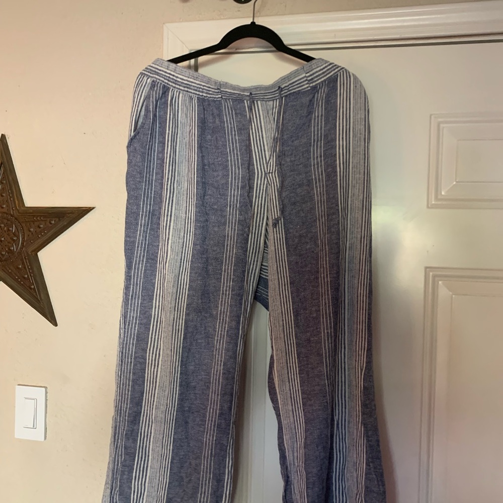 Old navy wide leg drawstring pants XL
